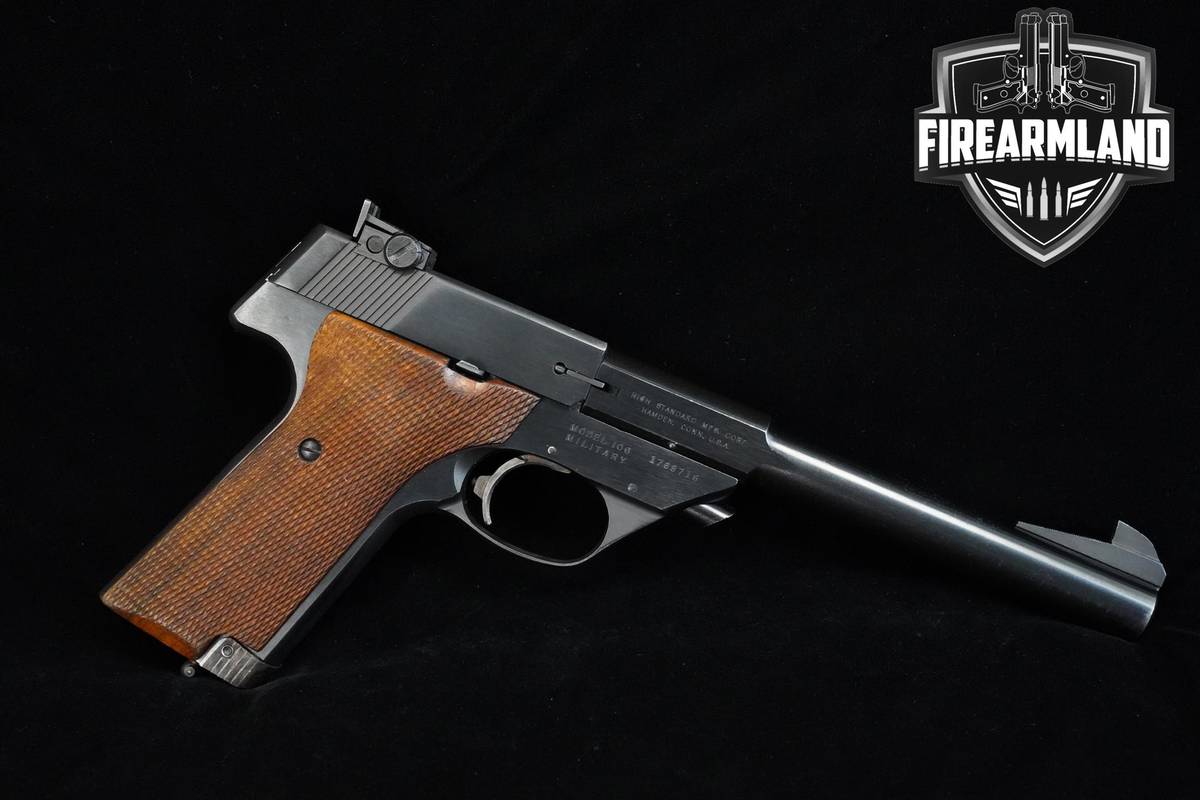 High Standard Model 106 Military Supermatic Tournament 22LR 6.5" +2 MAGS