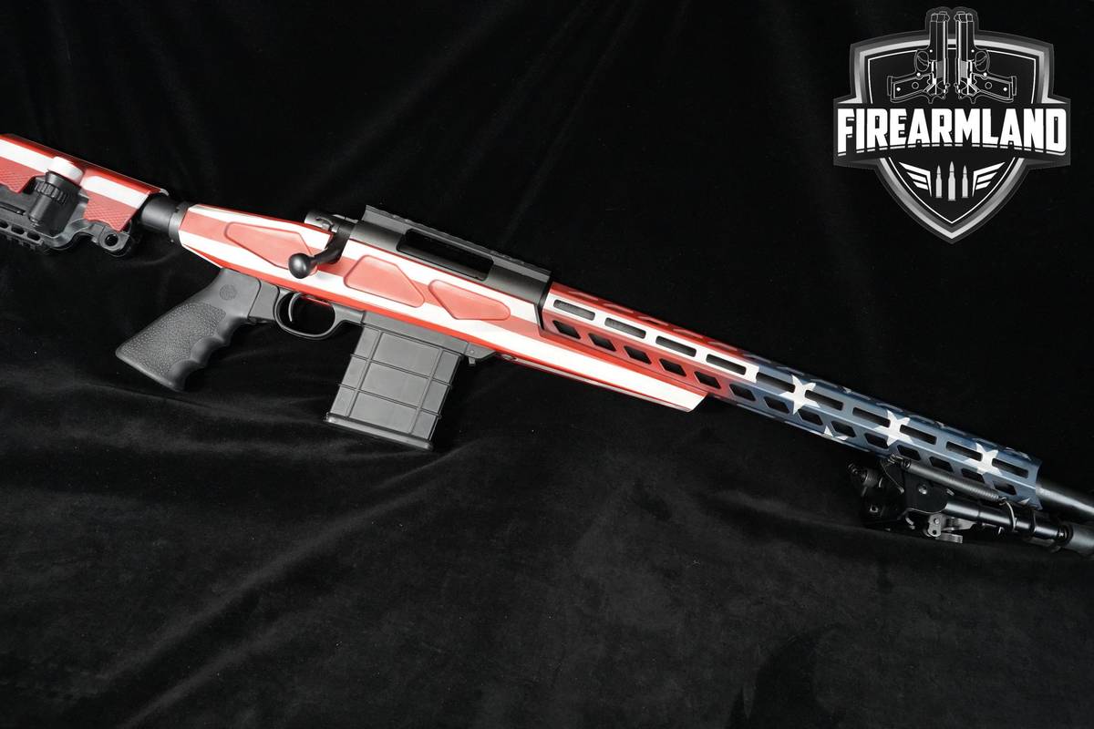 Howa Model 1500 6.5 Creedmoor 24" American Flag Cerakote Howa 1500