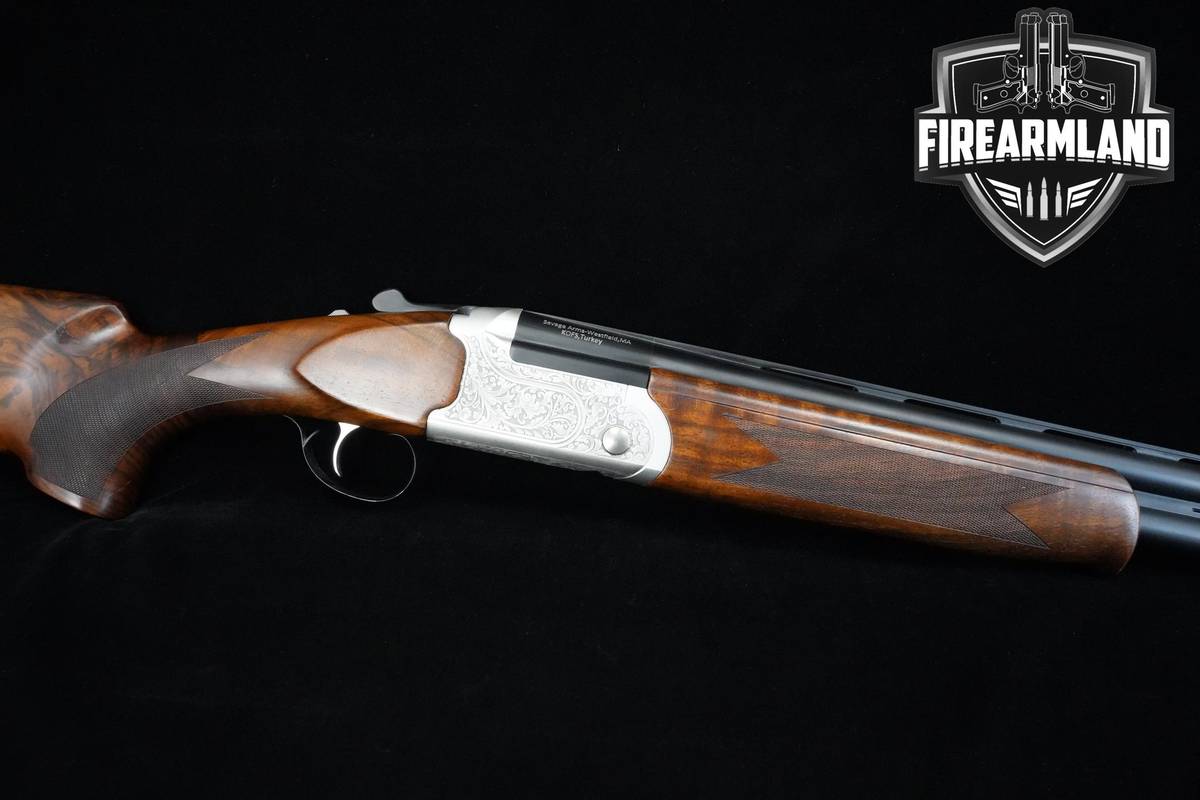 Savage Arms Stevens 555-E 12-Gauge 28.3" Blued Savage VENT RIB ENGRAVED