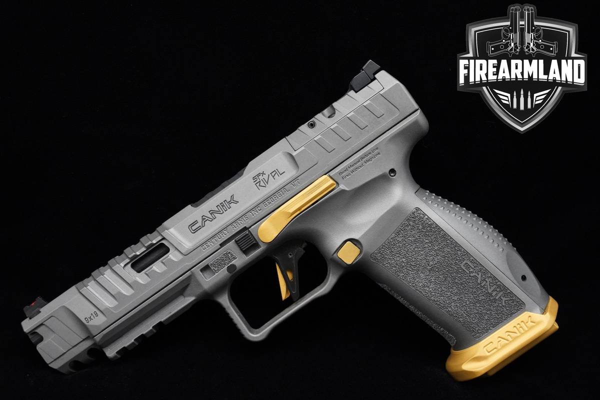 Canik SFx Rival 9mm 5" Rival Grey Cerakote Canik 2MAGS, ORIG CASE & HOLSTER