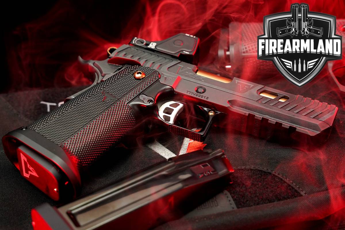 Taran Tactical TTI Viper 9mm 1911 2011 +3 MAGS, ORIG CASE, TRIJICON OPTICS