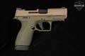 Smith & Wesson (S&W) M&P Shield X Thumb Safety 9mm Luger Two-Tone FDE & OD Green in Very Good Condition Image 3