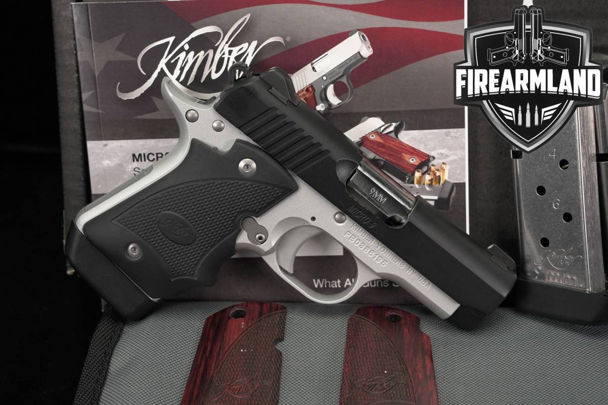 Kimber Micro 9 Two-Tone 9mm 1911 3.15" Micro9 Pistol +3 MAGS & ORIG BOX