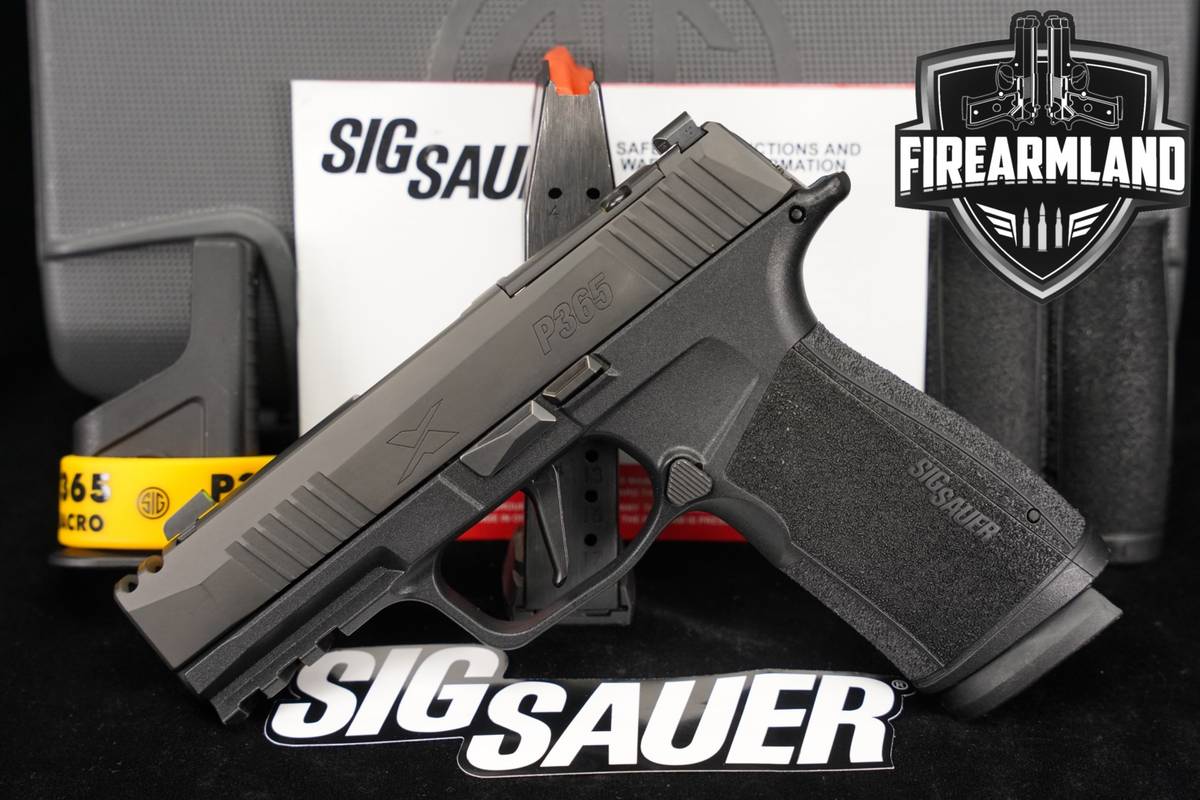 Sig Sauer P365-XMACRO COMP 9mm Optics-Ready P 365 +2 MAGS & ORIG CASE