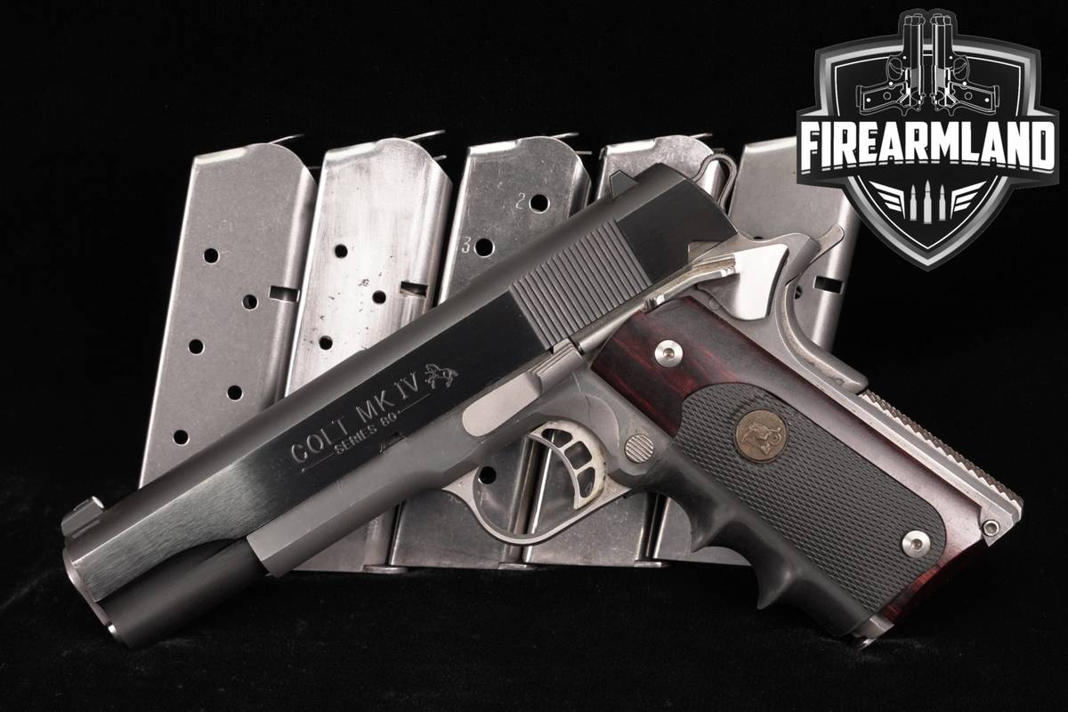 1986 Colt Combat Elite MK IV Series 80 45 ACP 1911 Mark 4 +6 MAGS & HOLSTER