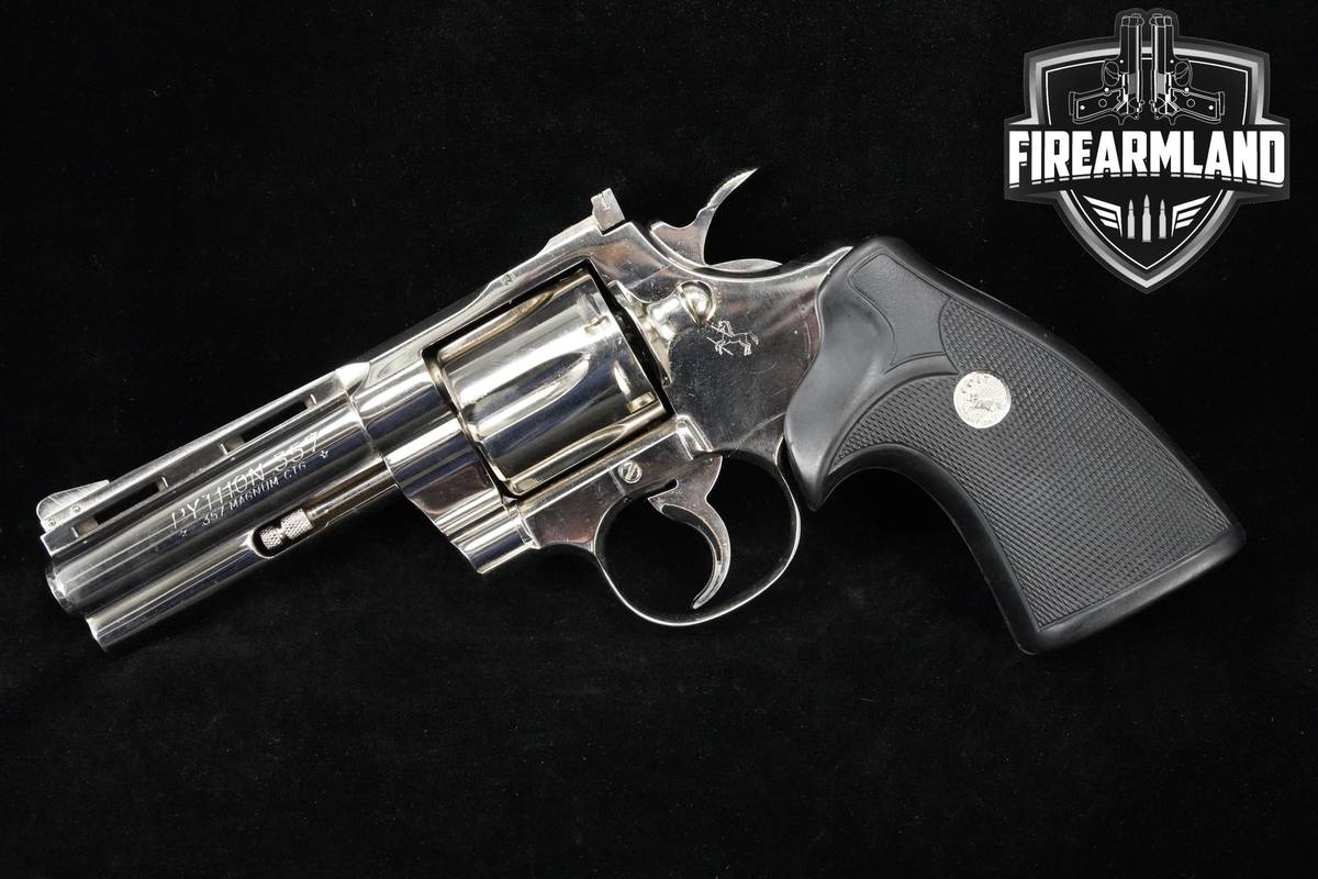 VINTAGE 1964 Colt Python 357-Magnum 4" Nickel Colt-Python DESIRED