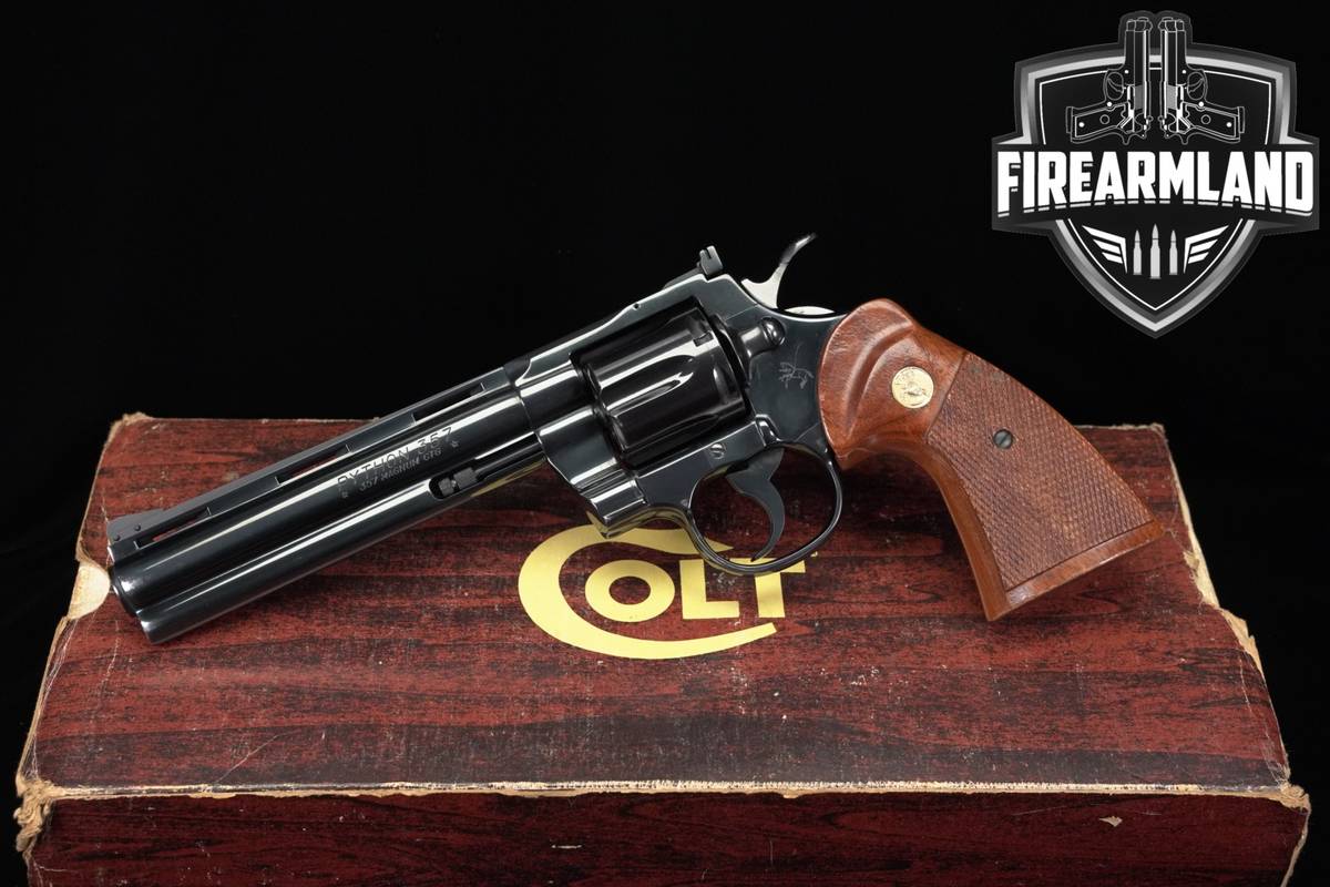DESIRED! 1981 Colt Python 357 Magnum 6" Royal Blue +ORIG BOX