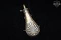 Late 1700's-Early 1800's Antique Military/Hunting Black Powder Brass Flask Muzzle Loader Brass in Good Condition Image 2