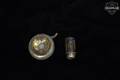 Late 1700's-Early 1800's Antique Military/Hunting Black Powder Brass Flask Muzzle Loader Brass in Good Condition Image 5