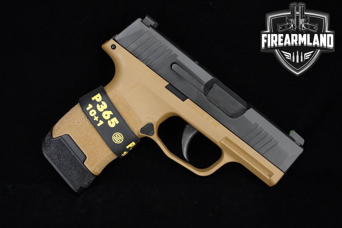 Sig Sauer P365 9mm FDE Sig-Sauer-P365 P-365 +3 MAGS, ORIG CASE & HOLSTERS