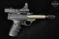 Browning Buck Mark .22 LR Black/OD Green in Very Good Condition Image 3