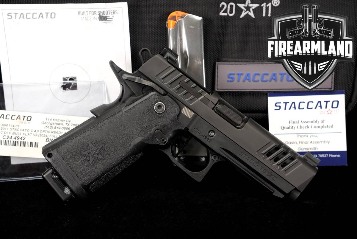 Staccato C V3 9mm Optics-Ready 1911 3.9" STI 2011 +2 MAGS & ORIG CASE