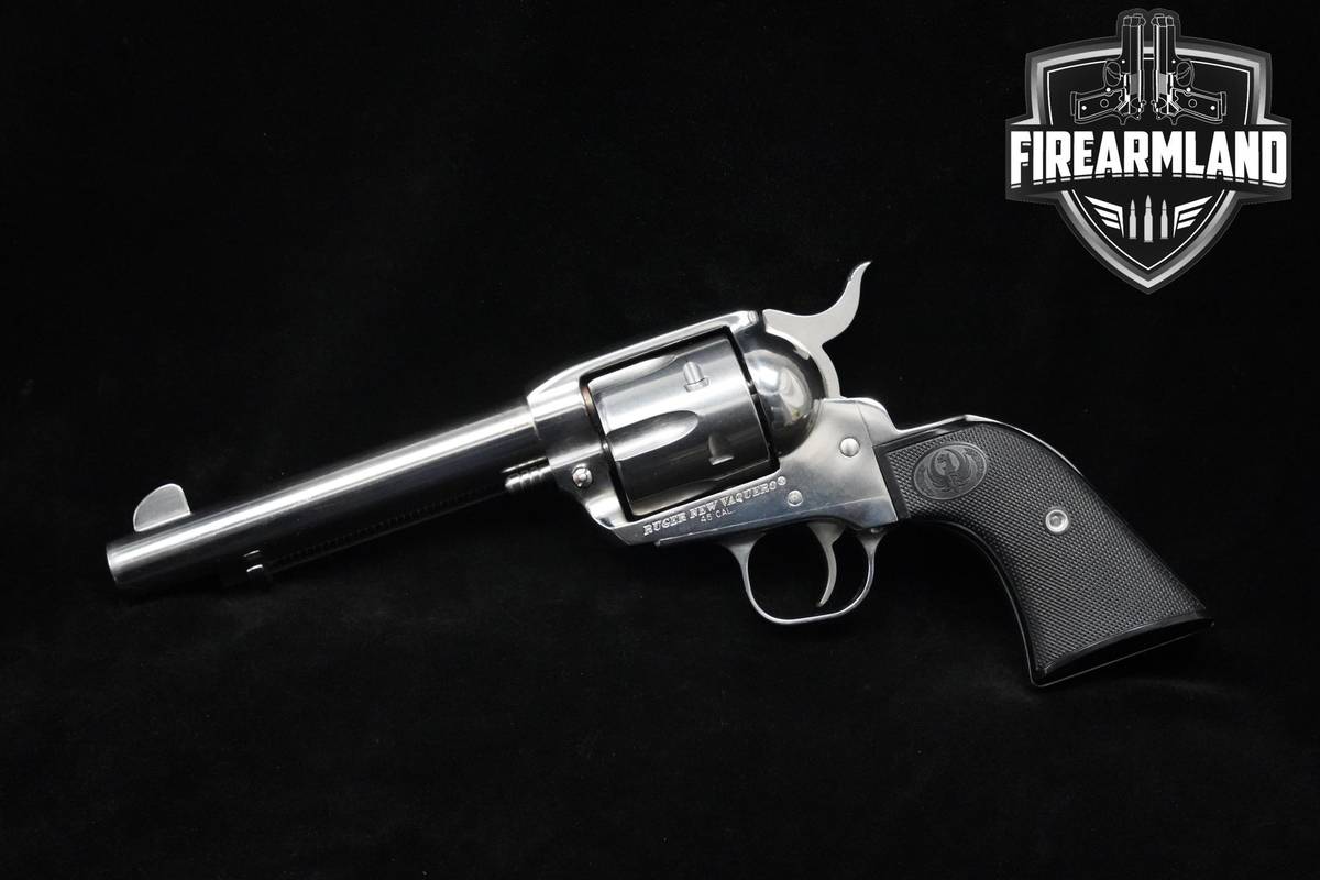 Ruger New Vaquero Stainless 45 Colt 5.5" Satin Stainless Ruger +ORIG CASE