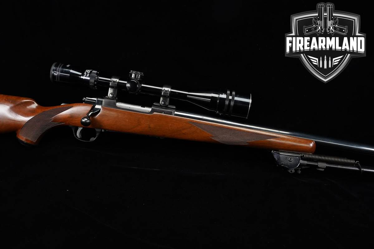 1986 Ruger M77 R Standard Tang Safety 22-250 Rem 24" Blued Rifle +OPTIC