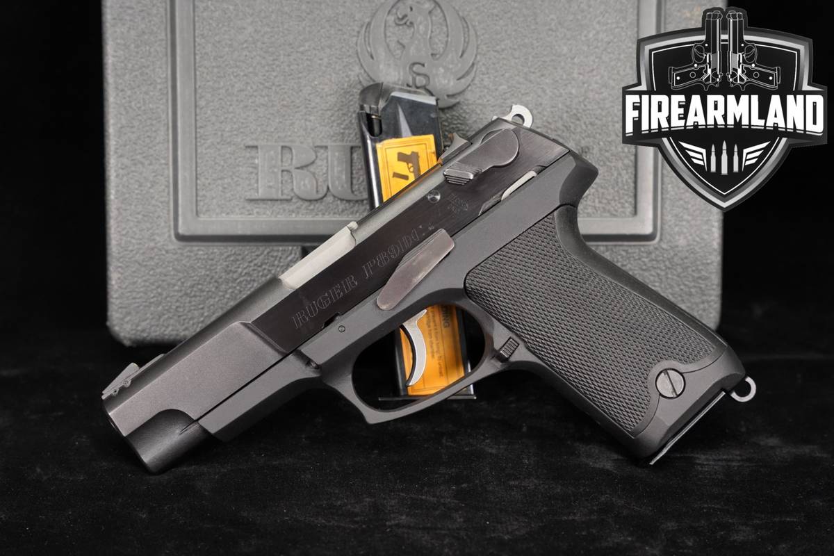 1992 Ruger P89 DC 9mm 4.5" Two-Tone Stainless P 89 +2 MAGS & ORIG CASE