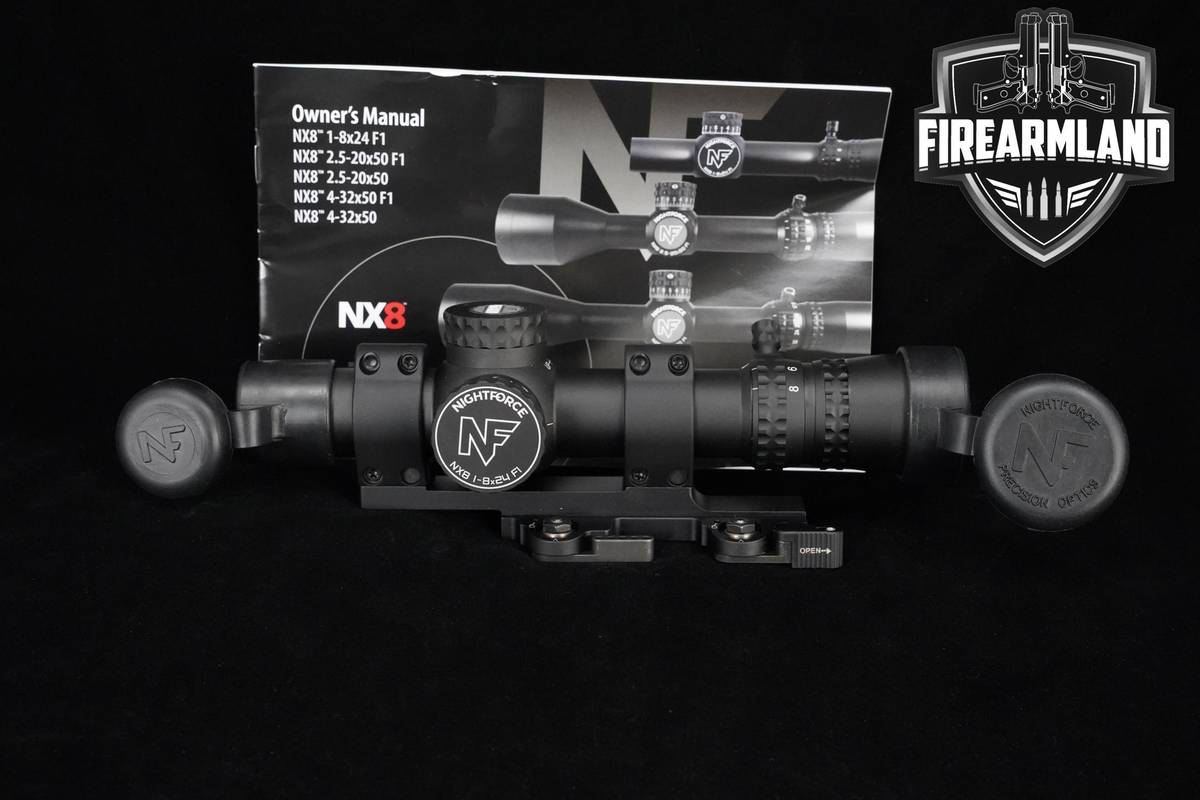 Nightforce NX8 1-8x24mm F1 FFP FC-DMX Illuminated Reticle Nightforce-NX8
