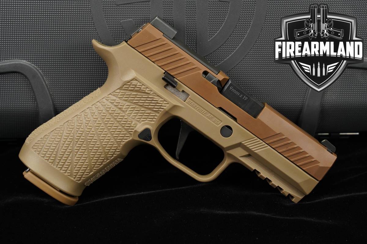 Sig Sauer P320 M18 9mm OR 3.9" Coyote Tan P-320 M-18 +3 MAGS & ORIG CASE