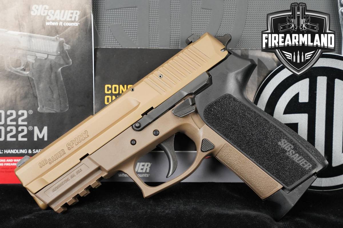 Sig Sauer SP2022 9mm 3.9" FDE SP-2022 +2 MAGS & ORIG CASE