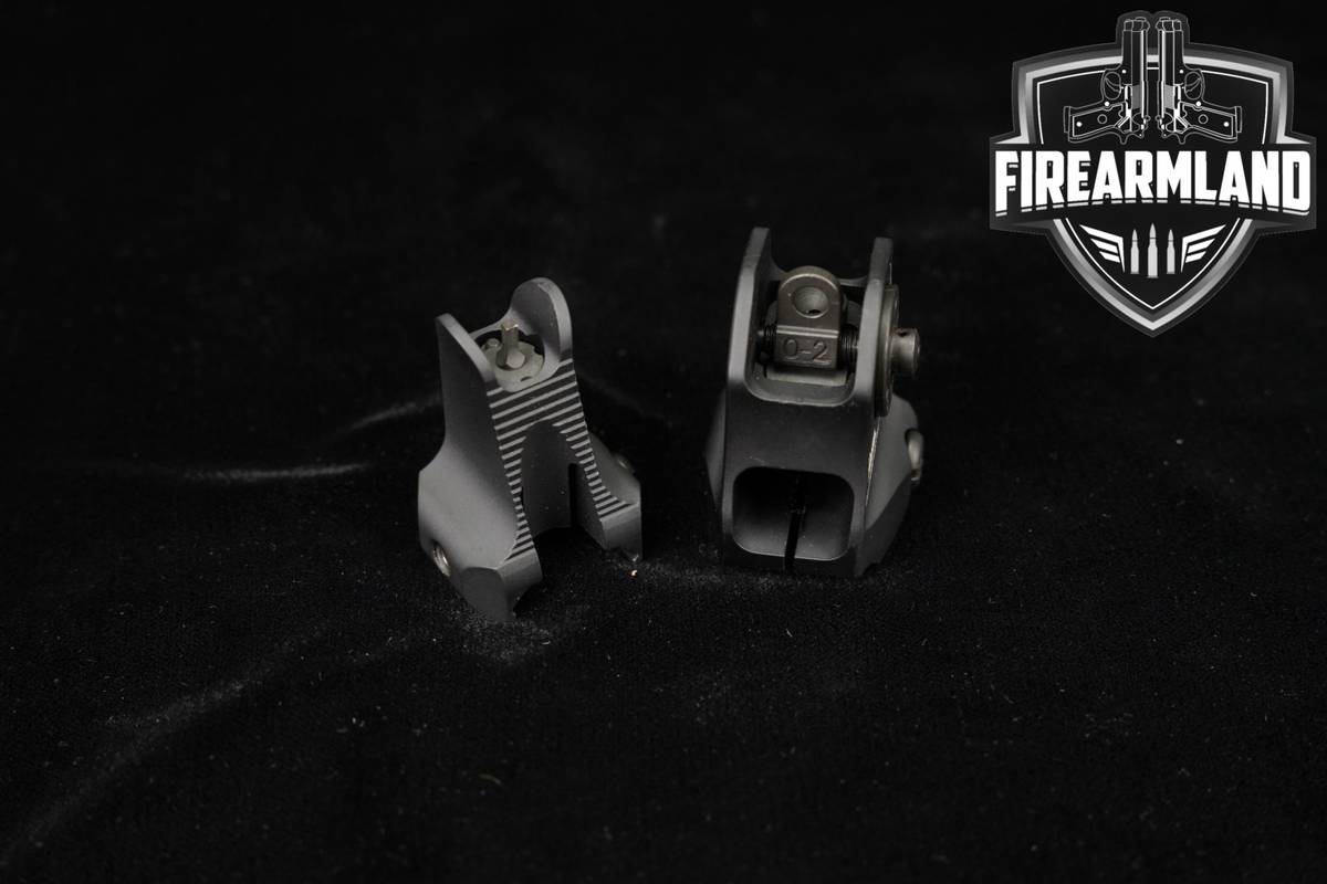 Daniel Defense Rock & Lock Fixed Iron Sights Front & Rear Gun Sight
