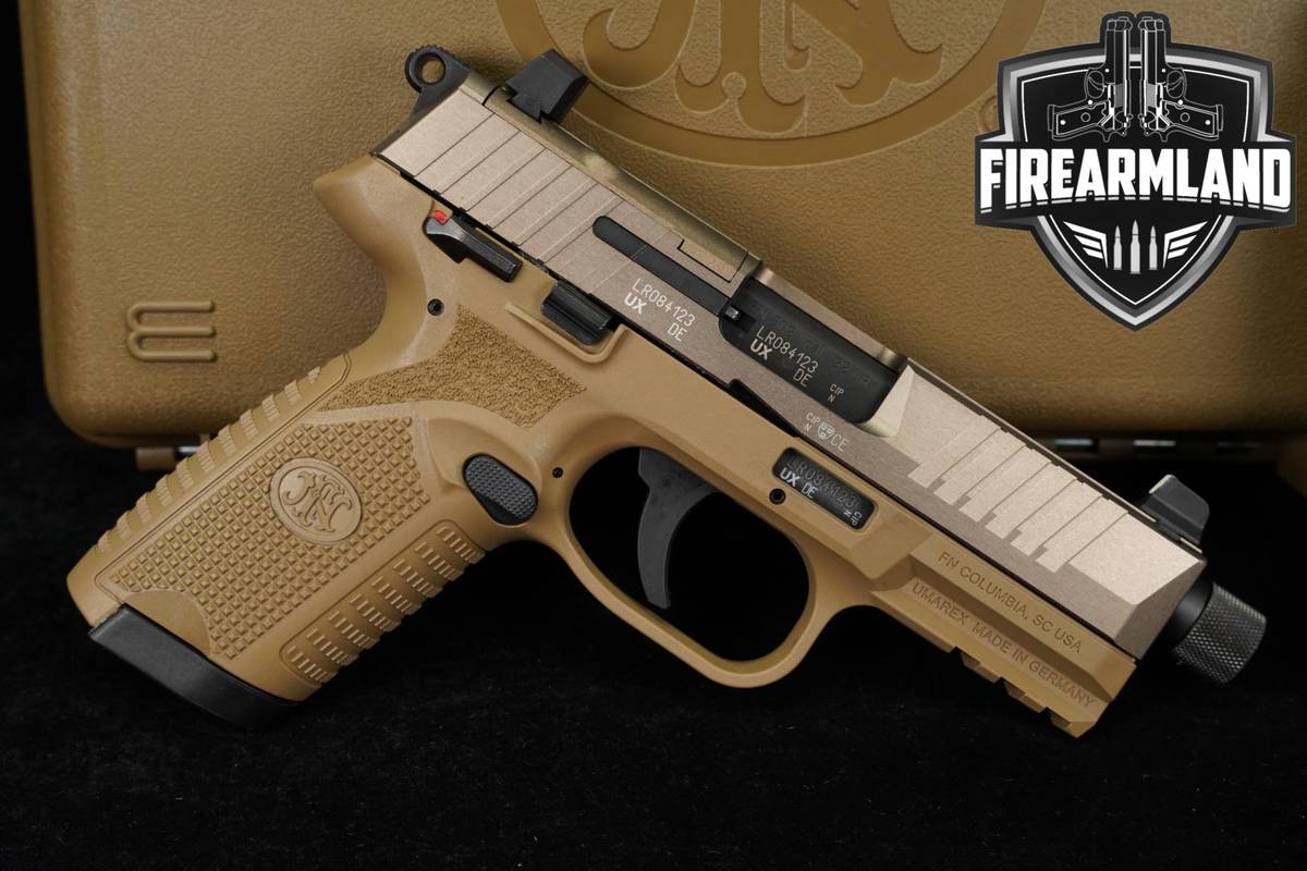 FN America 502 Tactical 22LR 4.6" THREADED Optic-Ready +2 MAGS & ORIG CASE