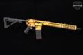 Black Rain Ordnance, Inc. Spec15 DTOM (Don't Tread On Me) Engraved Edition .223 Wylde Distressed Gold in Excellent Condition Image 3