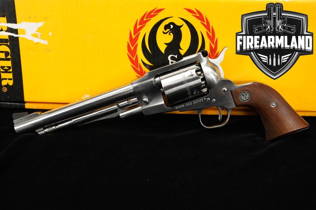 1977 Ruger Old Army 44 BPM 7.5" Stainless +ORIG BOX