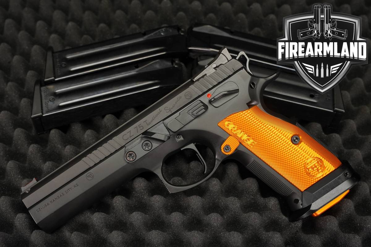 CZ 75 TACTICAL SPORTS Orange 9mm 5.23" CZ75 TS +5 MAGS & ORIG CASE