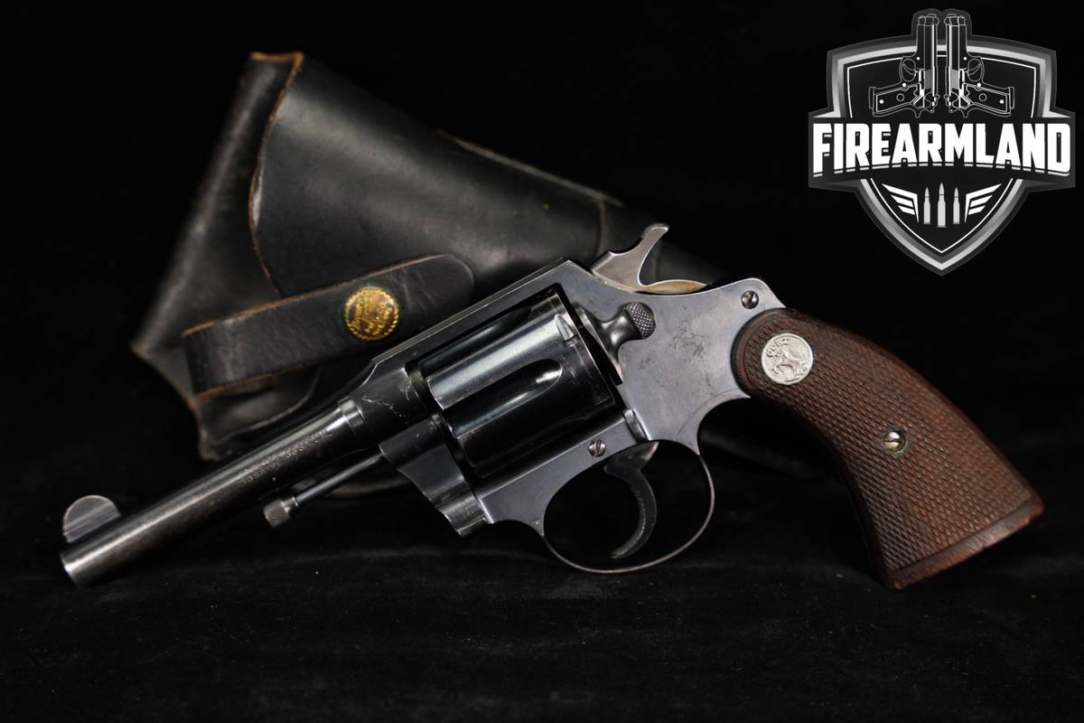 1933 Colt Police Positive Special Second Issue 38Special 4" DA/SA +HOLSTER