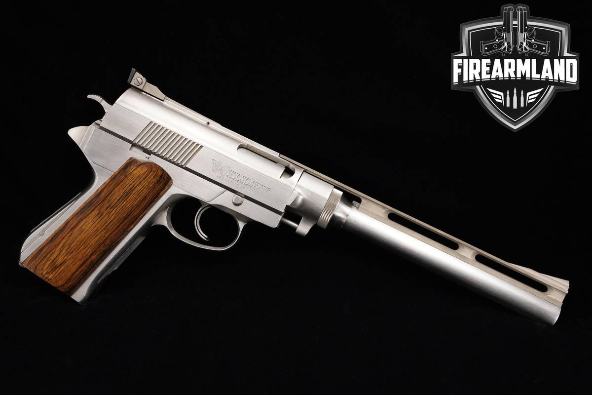 UBER RARE Wildey Hunter 45 WIN MAGNUM 8" Matte Stainless Wildey-Hunter
