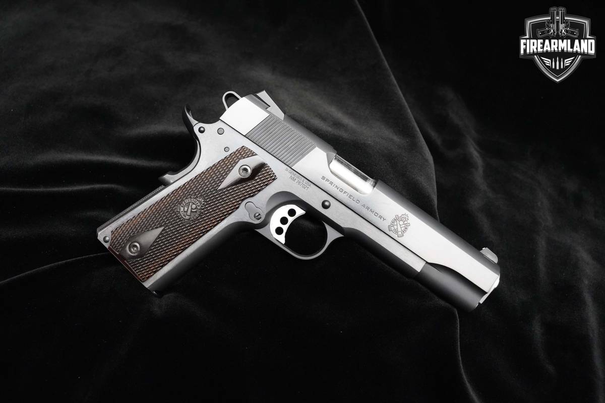 ORIG CASE Springfield Armory 1911 Garrison Blued 5" 45 ACP Springfield 1911