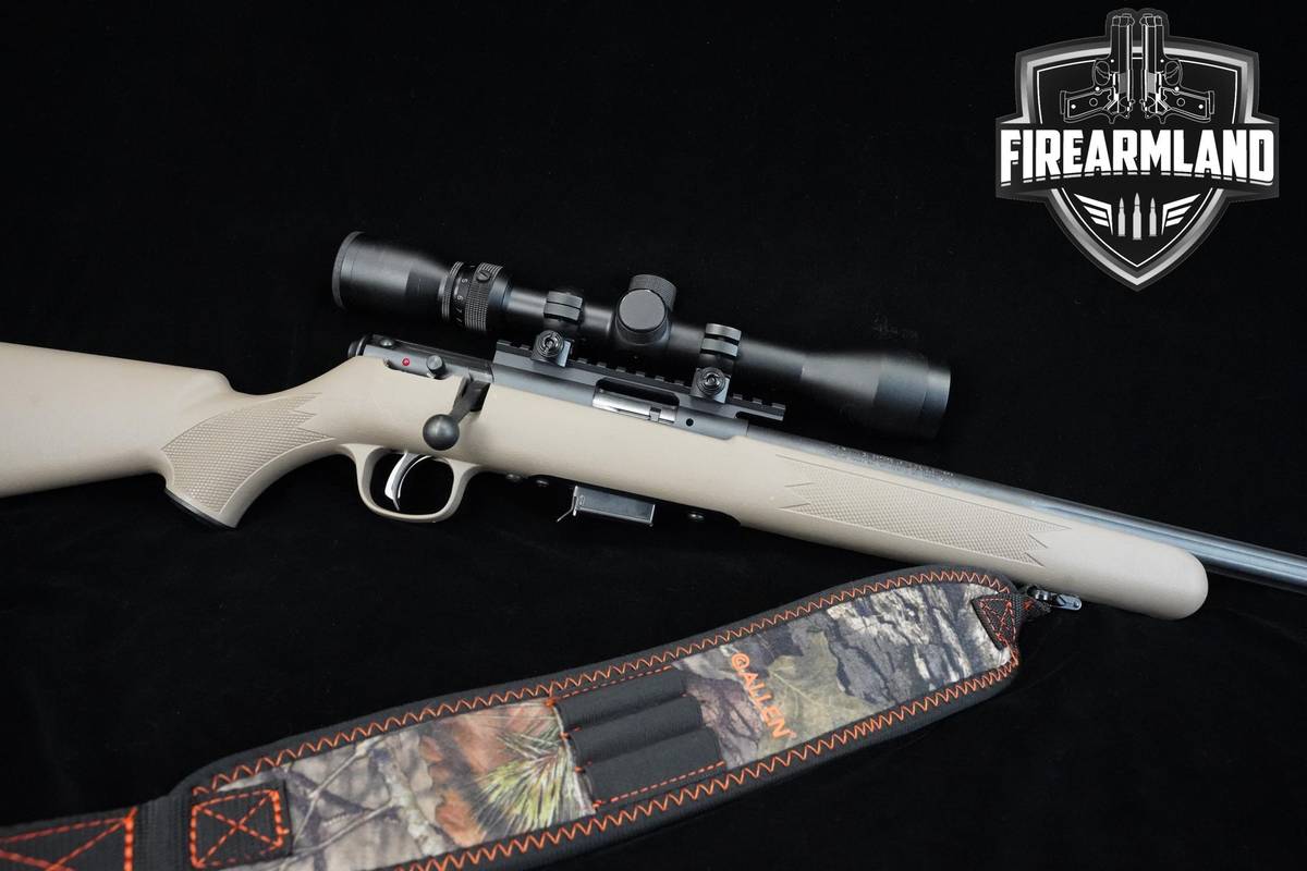 Savage Arms Model 93 22 WMR 17.5" Coyote Tan Savage 93 + SCOPE