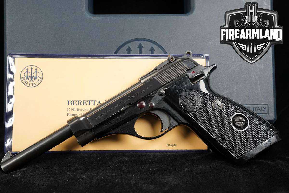 1972 Beretta Mod. 100 32 ACP 6" Blued +ORIG CASE