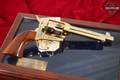 A. Uberti Mod. 1873 Happy Trails To You – Roy Rogers Tribute; America Remembers Limited Edition of 250; A & A Engraving .45 Colt Gold Plated in Very Good Condition Image 2