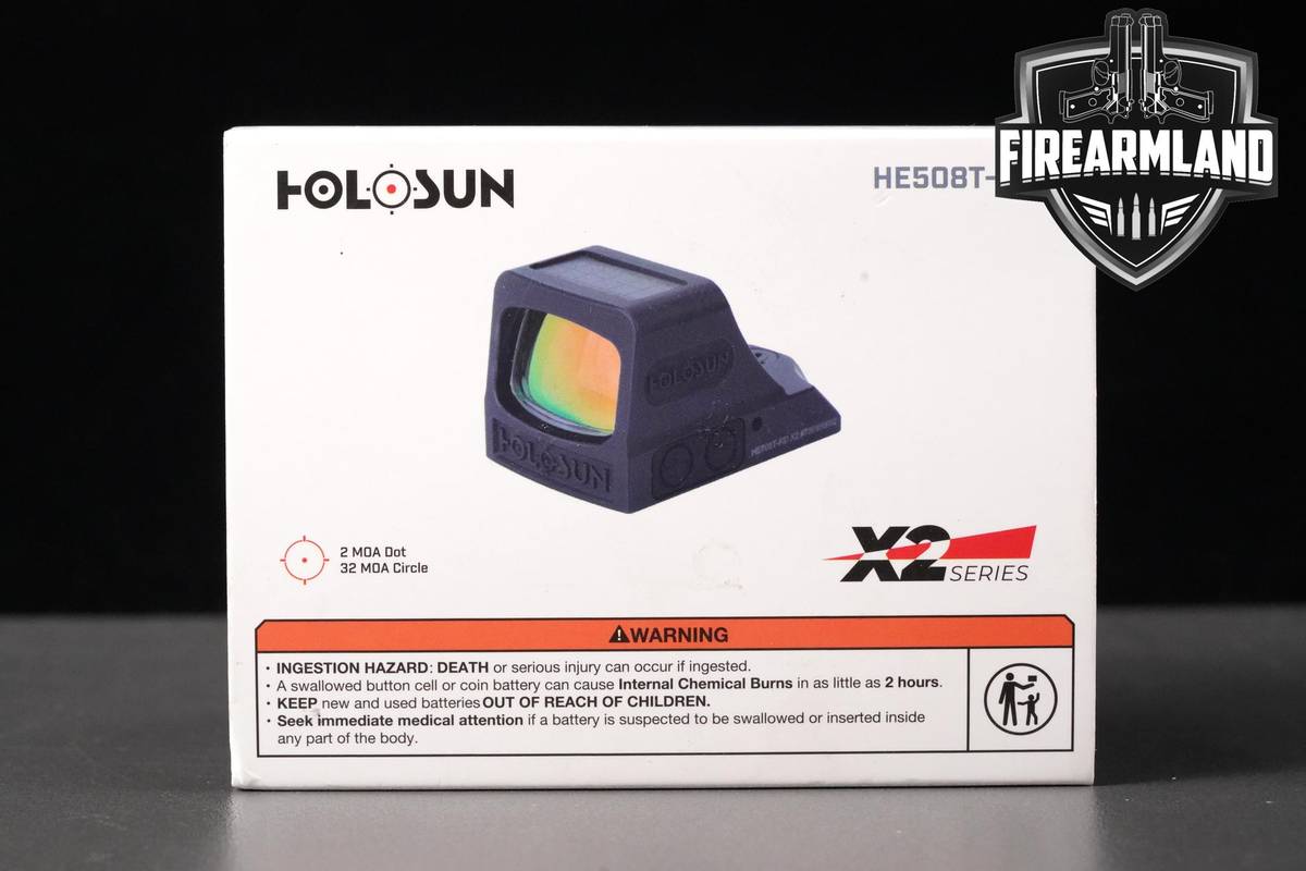OPTICHolosun HE508T-RD 2 MOA Red Dot & 32 MOA Circle Holosun +ORIG BOX