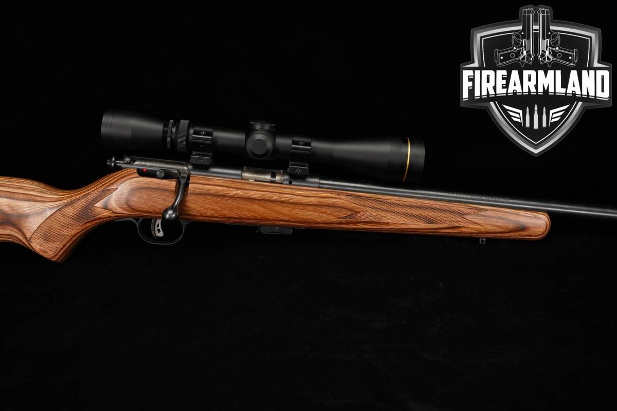 Savage Arms Mark II 22LR 21" Blued & Laminated Wood MK 2 +LEUPOLD SCOPE
