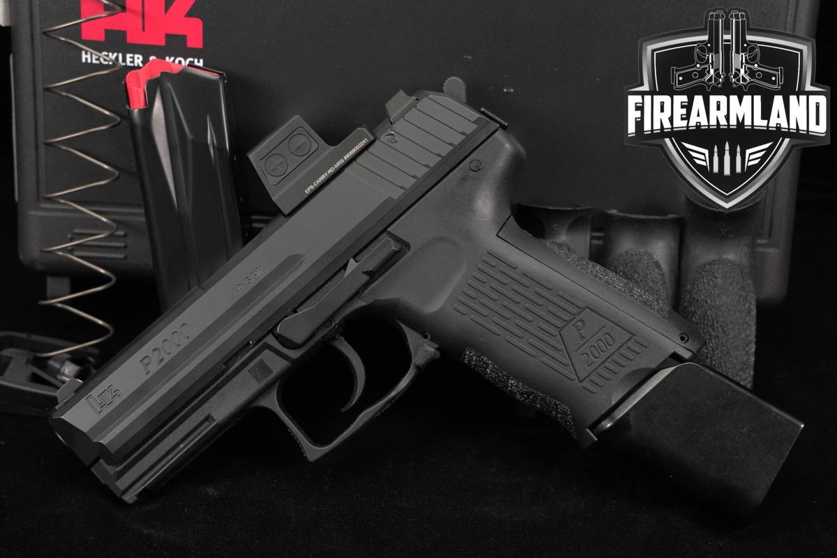 Heckler & Koch H&K P2000 V3 40 S&W P 2000 +2 MAGS, ORIG CASE, HOLOSUN
