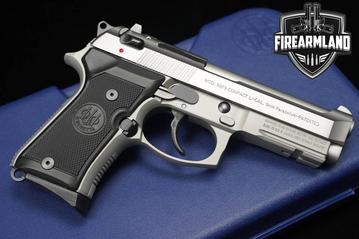 Beretta INOX Model 92FS Compact L Type M9A1 9mm Beretta 92-FS INOX DA/SA