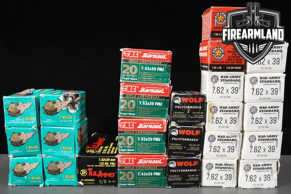 7.62x39 Ammo 7.62x39 Ammunition 520 ROUNDS