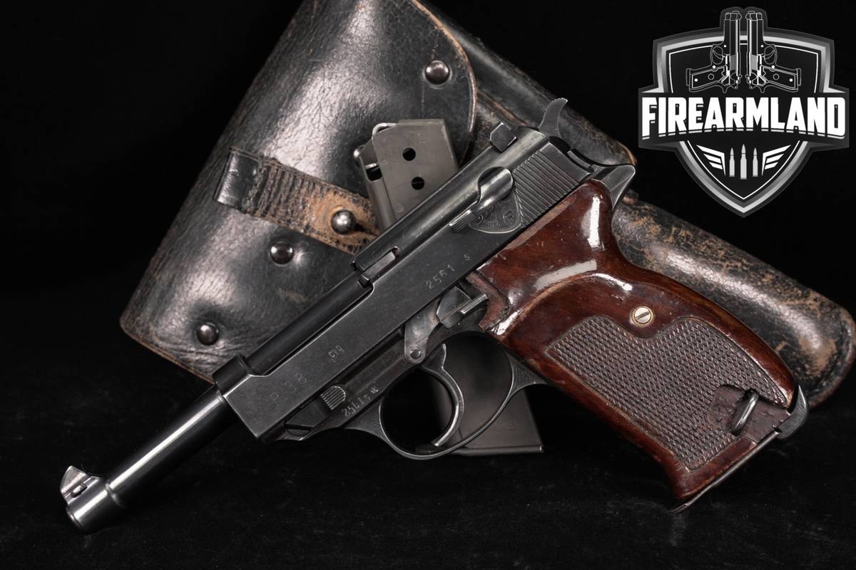 WWII 1944 Metallwarenfabrik Spreewerk P.38 9mm P38 P 38 DA/SA WaA88