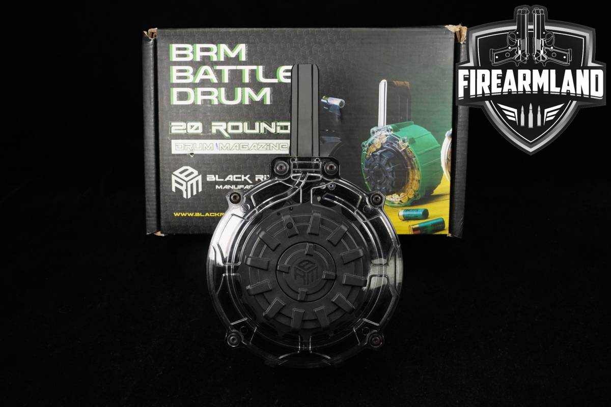BRM Black River Typhoon Defense 25-Round Drum Magazine 12 Gauge X X12 Mags