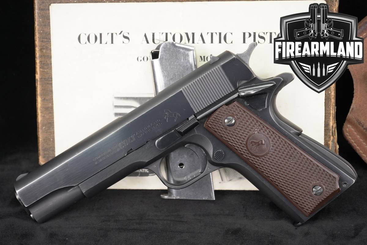 1966 Colt Government Model Pre-Series 70 45 ACP 1911 5" +ORIG BOX & HOLSTER