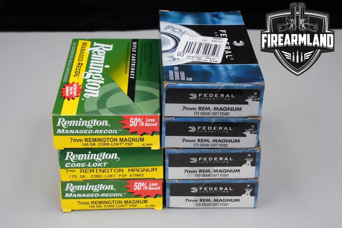 7mm Rem Magnum Ammo 7mm-Rem-Mag Ammunition 140 ROUNDS