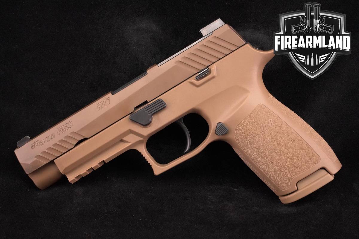 Sig Sauer P320 M17 9mm 4.7" Coyote Tan P-320 M-17 +2 MAGS & ORIG CASE