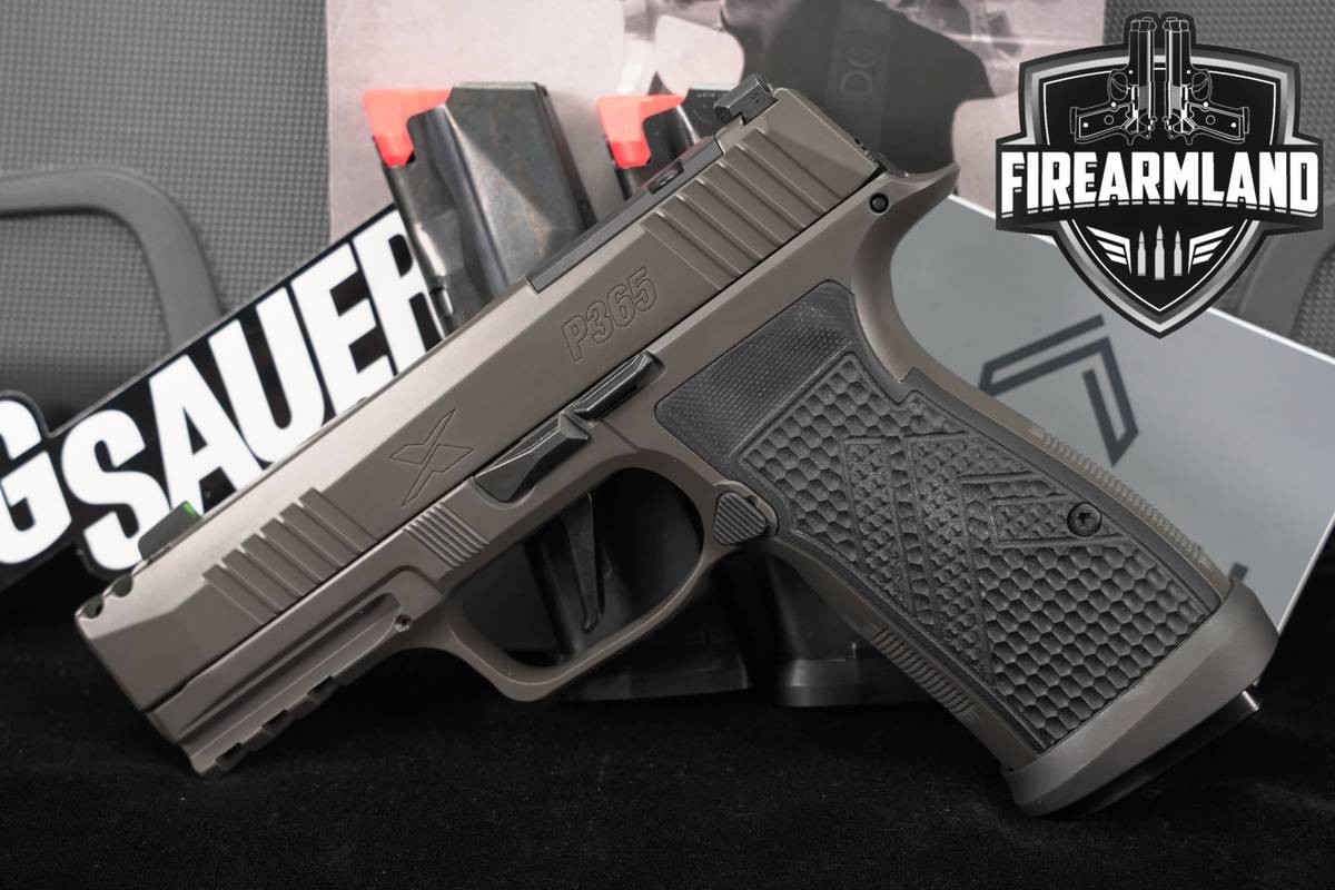 LIKE-NEW Sig Sauer P365 AXG Legion 9mm 3.1" Optic-Ready +3 MAGS & OG CASE