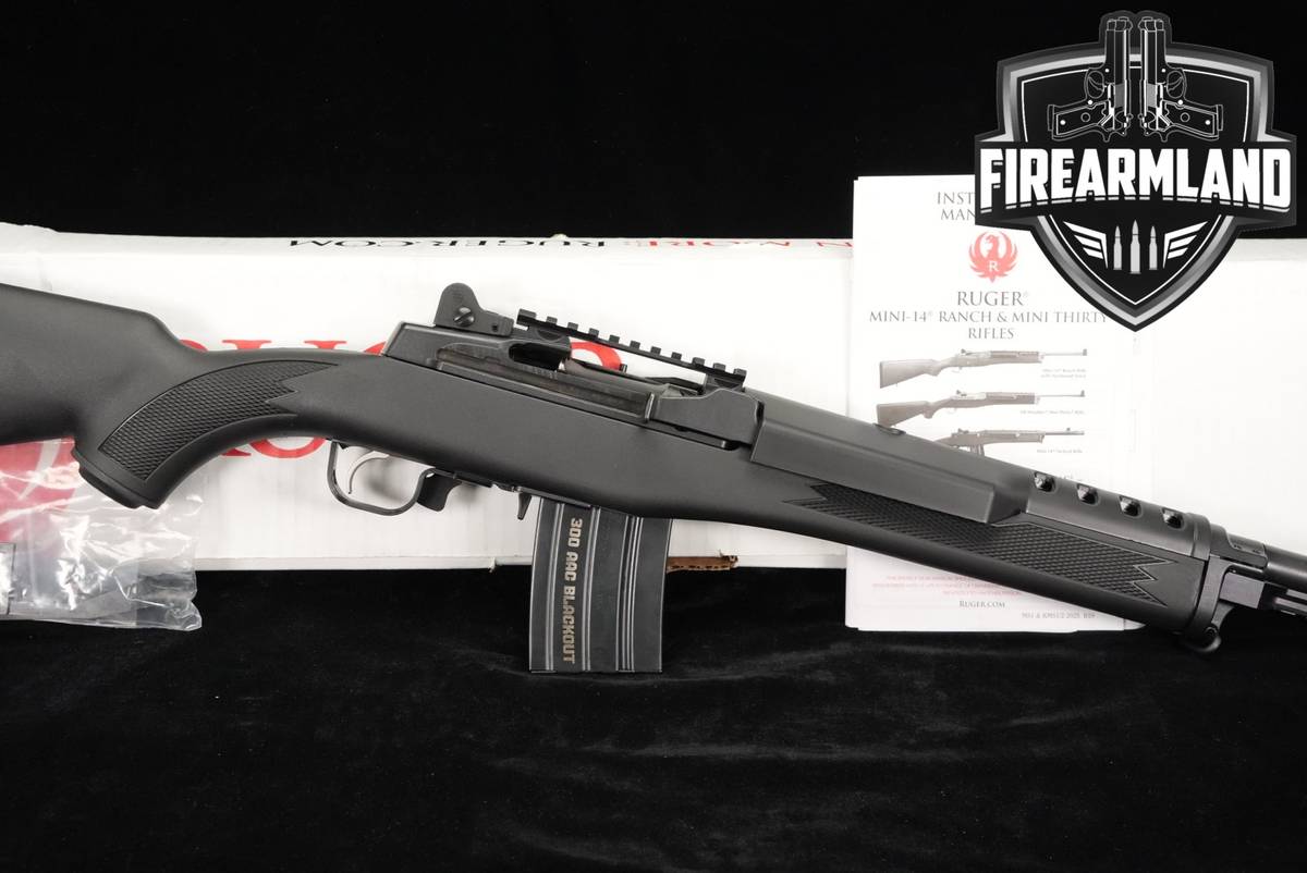 Ruger Mini-14 Tactical 300 Blackout Blued & Synthetic Mini14 +ORIG BOX
