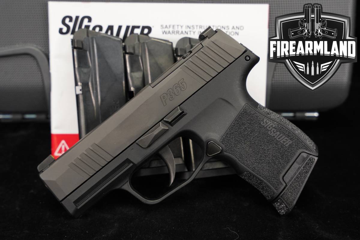 Sig Sauer P365 Optic-Ready 9mm 3.1" P 365 +4 MAGS & ORIG CASE