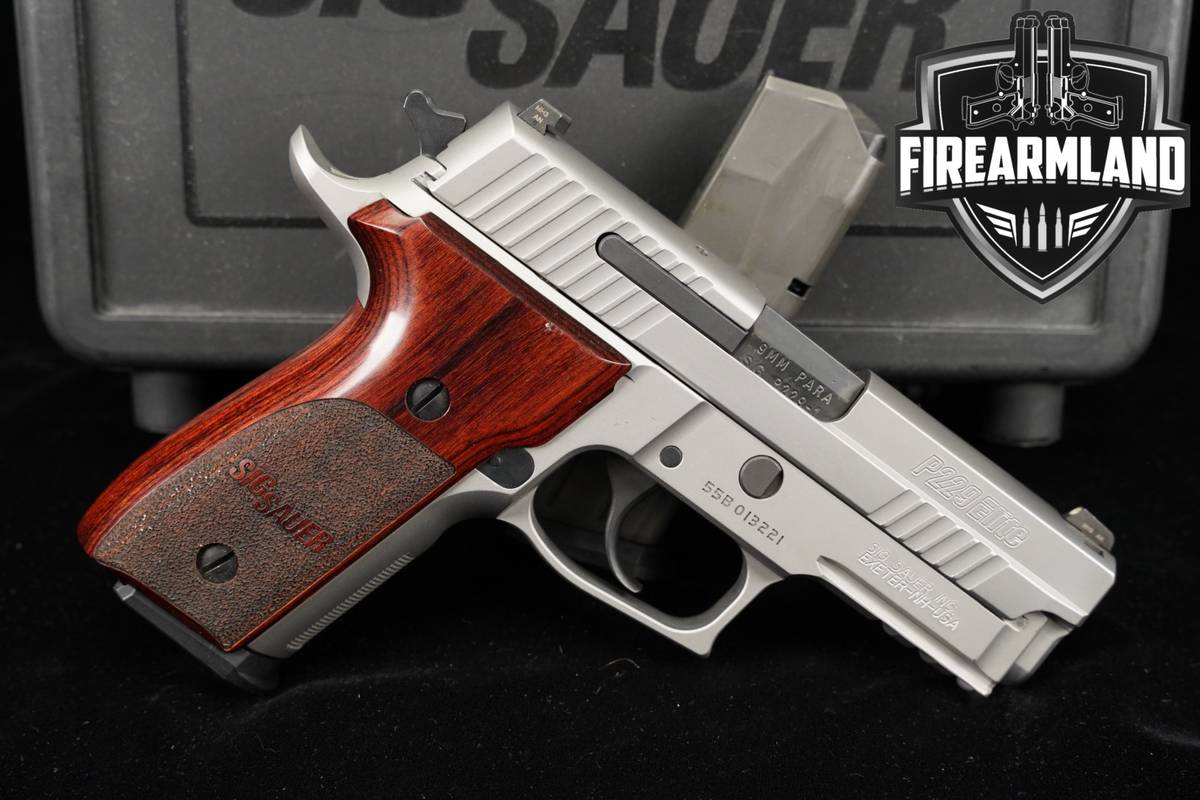 Sig Sauer P229 Stainless Elite 9mm 3.9 P-229 +2 MAGS & ORIG CASE