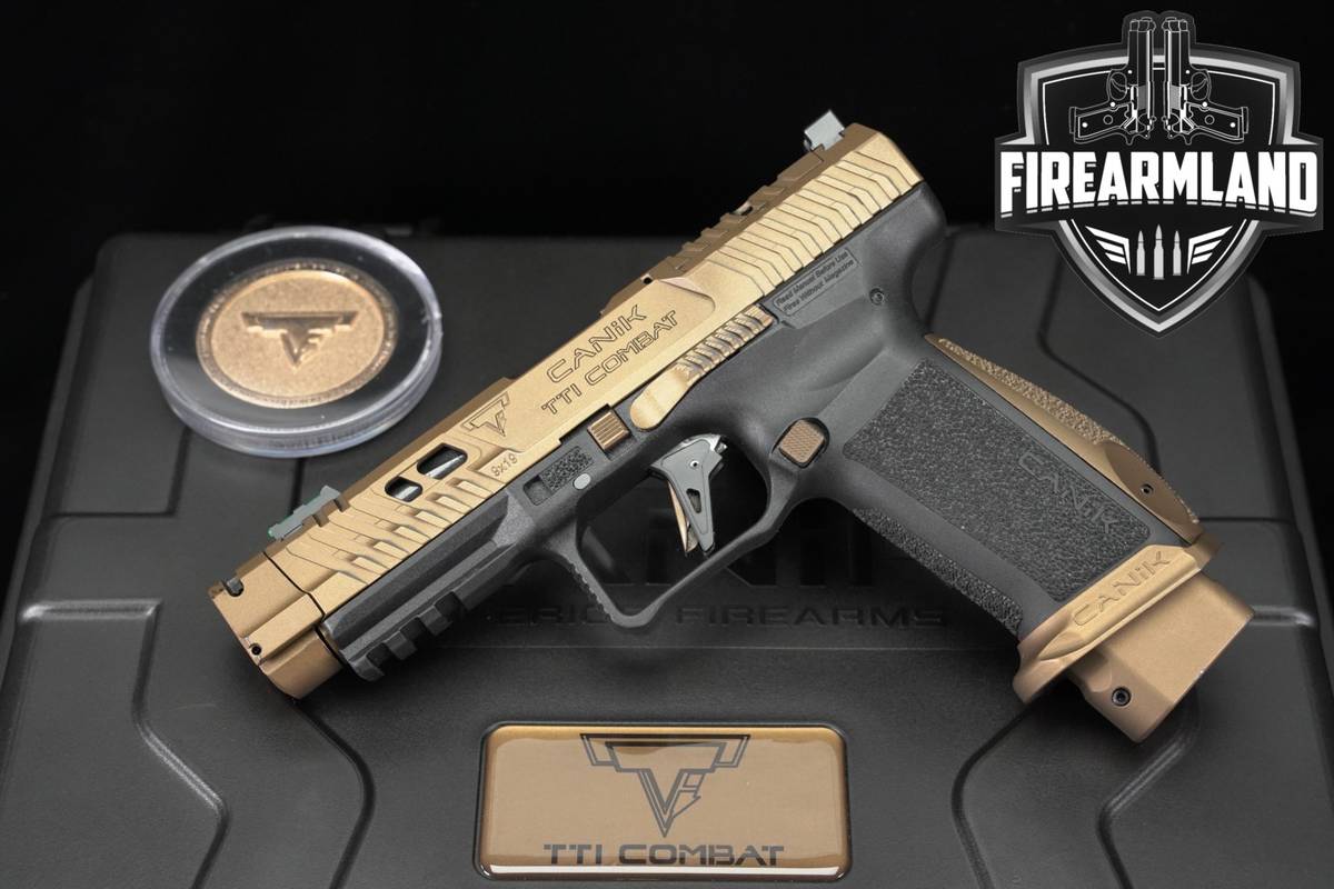 Canik TTI Combat 9mm 4.6" Taran Tactical +2 MAGS & ORIG CASE