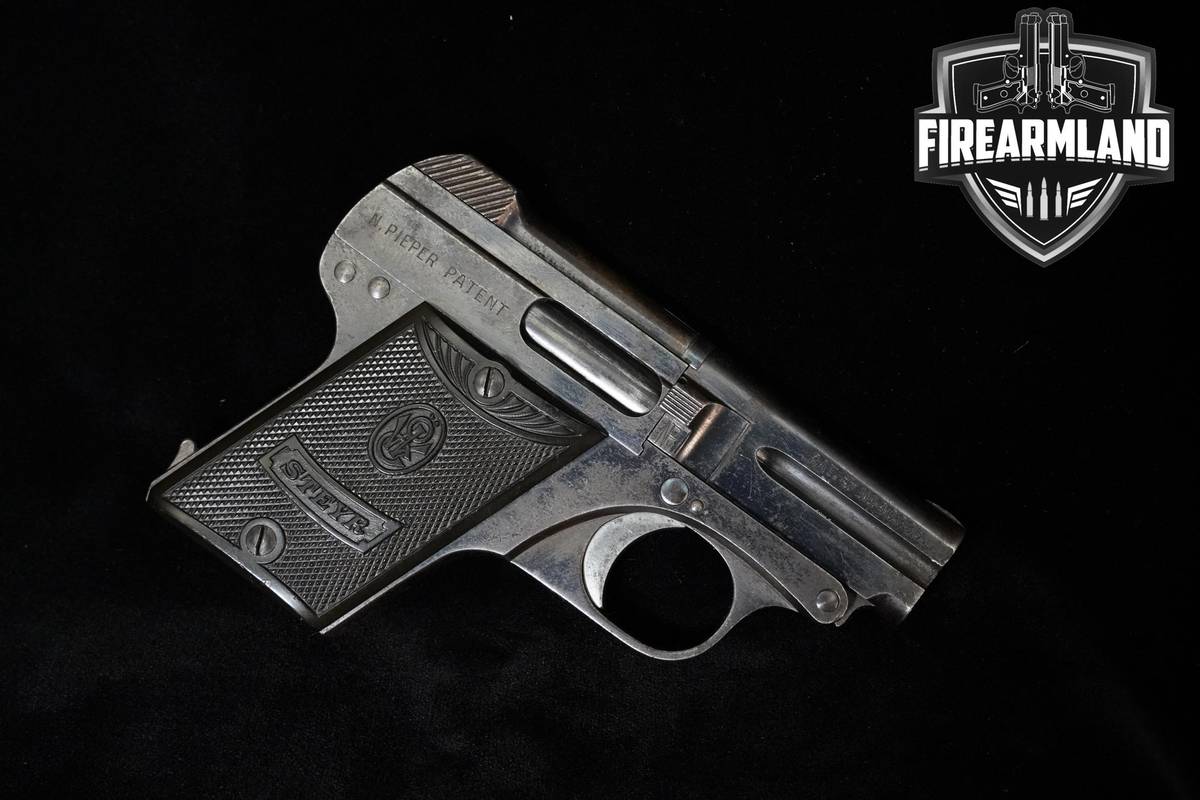 1911 Steyr-Pieper Model 1909 25 2.24" Blued Steyr-Pieper 1909