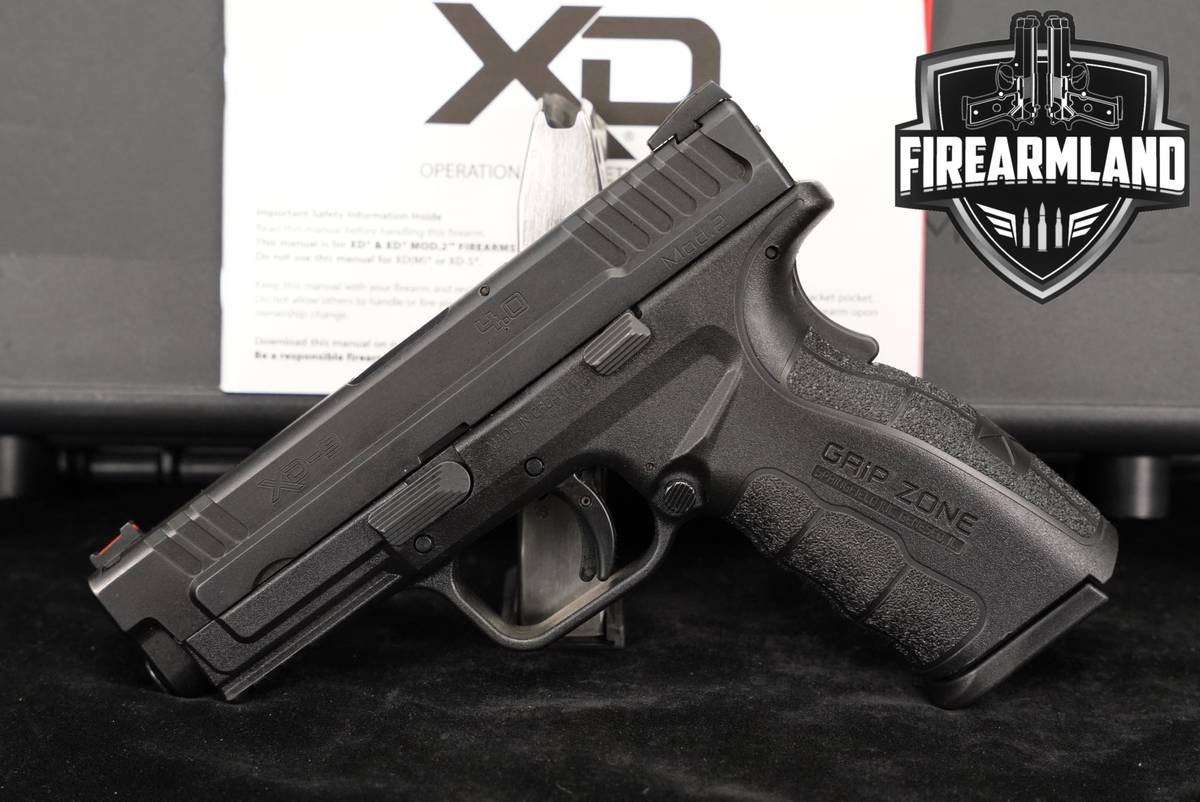 Springfield Armory XD-9 Mod.2 4.0 Service Model 9mm XD9 +2 MAGS, ORIG CASE